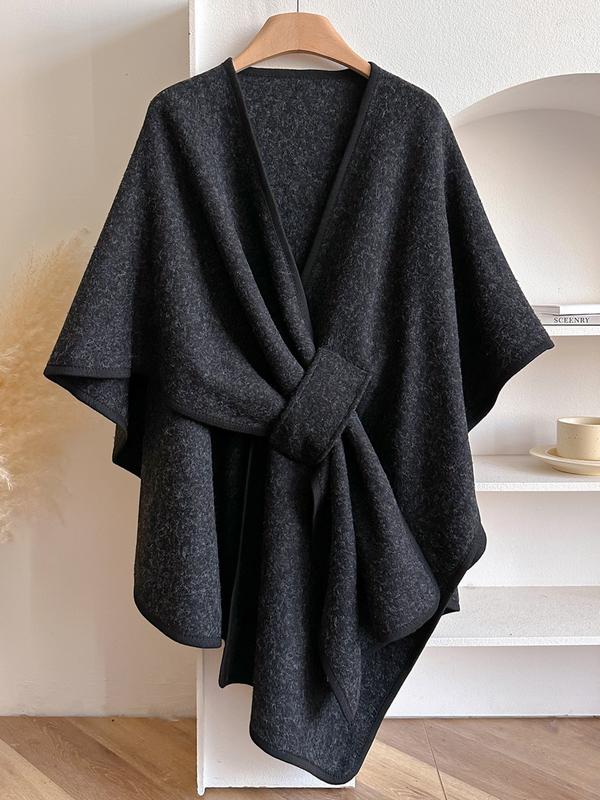 Aspen wrap shawl – Charcoal