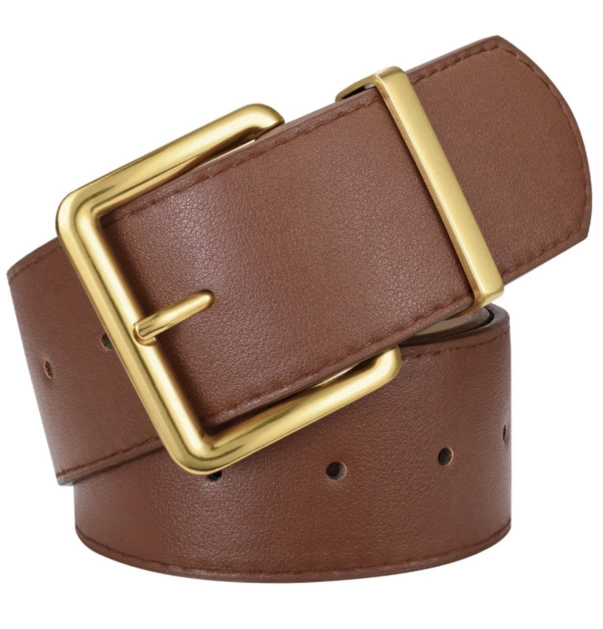 Sienna wide belt – Cognac Brown